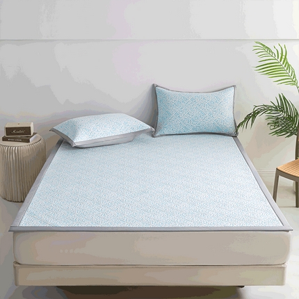 鑫姿席业 2025新款A类凉感冰豆豆席 雅致床席款-冰浅蓝