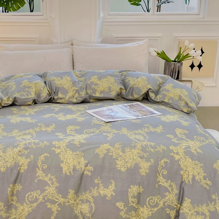 91家纺网 家纺一手货源 找家纺 锦罗绣 2025新款全棉13376印花套件单品单被套 法尔曼