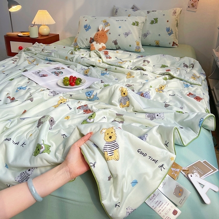 91家纺网 家纺一手货源 找家纺 （总）简爱 2025新款A类针织棉大豆纤维夏被