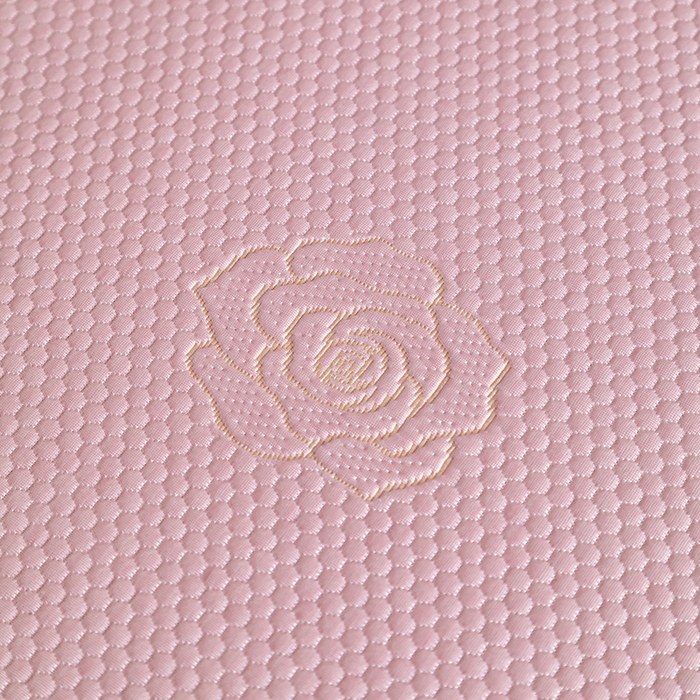 91家纺网 家纺一手货源 找家纺 2025新款山茶花系列冰豆豆凉席 山茶花床笠款-粉