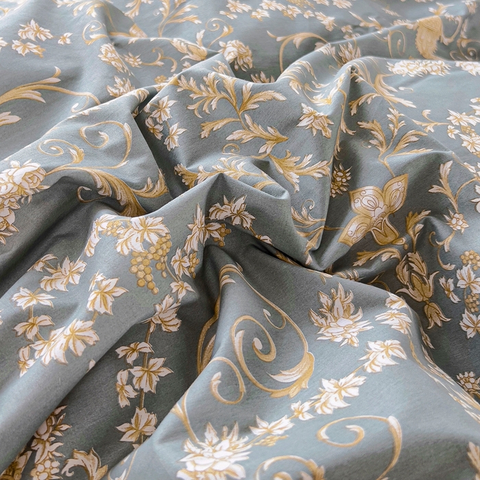 91家纺网 家纺一手货源 找家纺 锦罗绣 2025新款全棉13376印花套件单品单被套 波光花纹