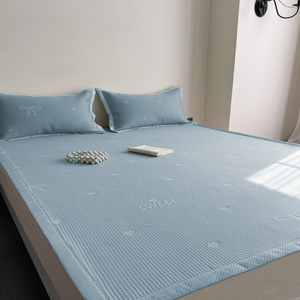 91家纺网 家纺一手货源 找家纺 （总）2025新款夏季3D清凉感纯色凉豆豆系列凉席床笠