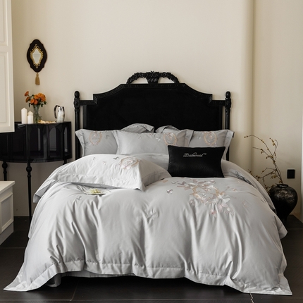 馨蕊XR-2025春夏新品高奢典藏长绒棉系列-棉花棠 棉花棠-高级灰