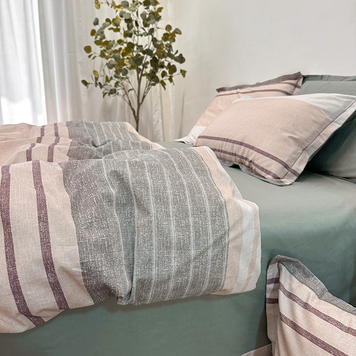 91家纺网 家纺一手货源 找家纺 橙艺 2025新款春夏铂金全棉四件套第二波 凝翠