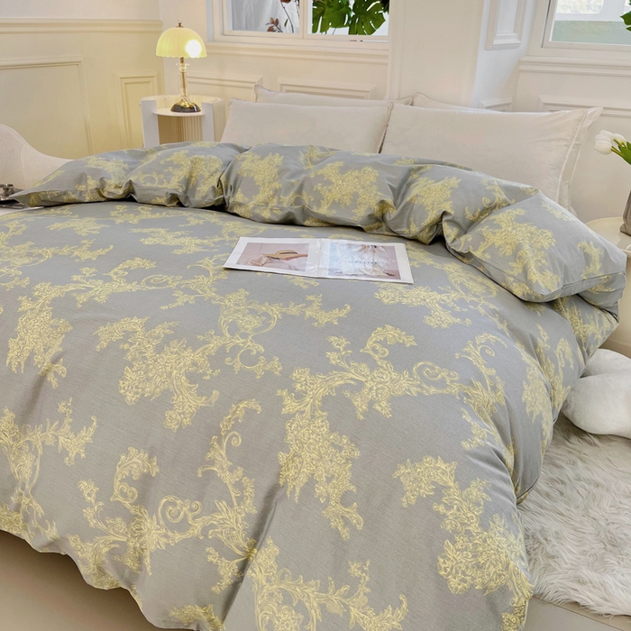 91家纺网 家纺一手货源 找家纺 锦罗绣 2025新款全棉13376印花套件单品单被套 法尔曼