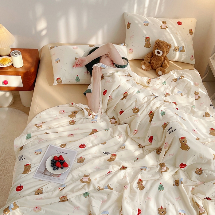 91家纺网 家纺一手货源 找家纺 （总）简爱 2025新款A类针织棉大豆纤维夏被