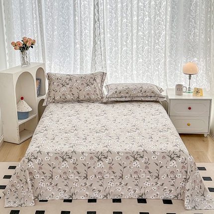 锦罗绣 2025新款全棉13376印花套件单品单床单 浮春绘