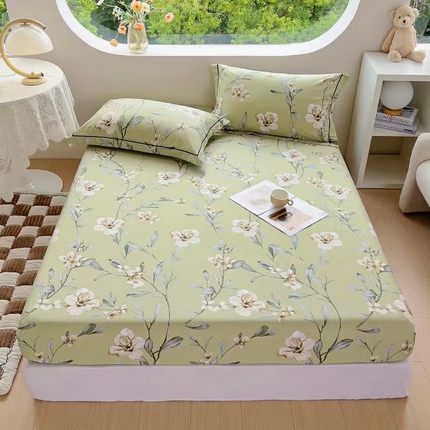 锦罗绣 2025新款全棉13376印花套件单品单床笠 寻梦晨晓