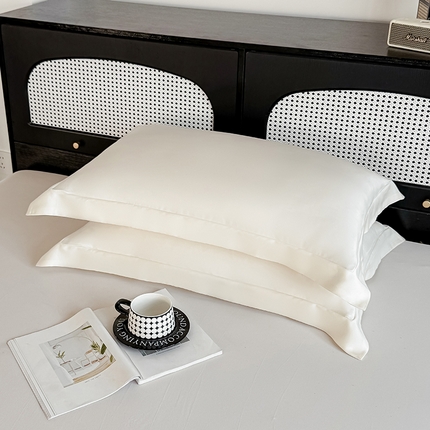 好阁家纺 2025新款进口LF级60S莱赛尔枕套 奶昔