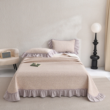 91家纺网 家纺一手货源 找家纺 （总）有货 2025春夏新款全棉纯棉双层纱夏被夏凉被空调被+床盖三件套