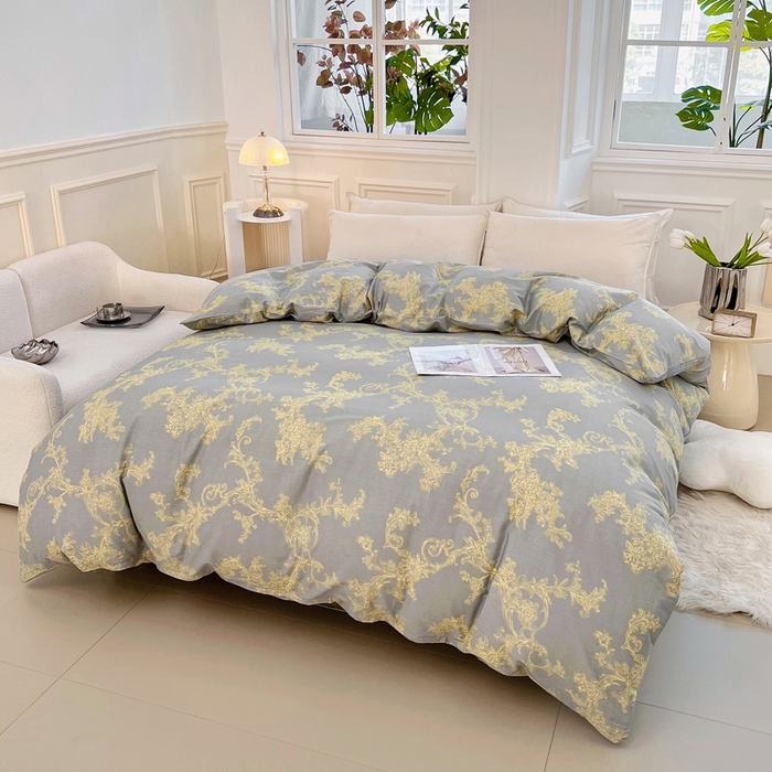 91家纺网 家纺一手货源 找家纺 锦罗绣 2025新款全棉13376印花套件单品单被套 法尔曼