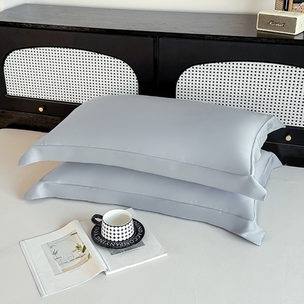 91家纺网 家纺一手货源 找家纺 好阁家纺 2025新款进口LF级60S莱赛尔枕套 雾兰