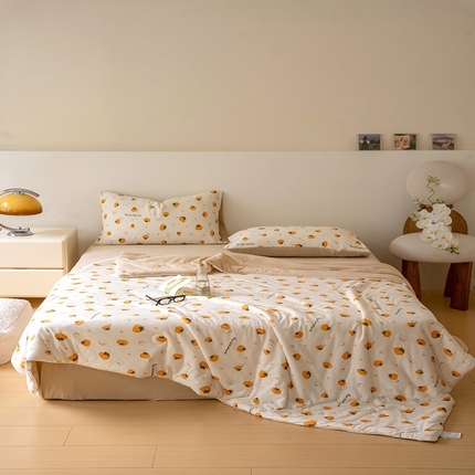 91家纺网 家纺一手货源 找家纺 （总）华超针织 2025新款全棉针织印花夏被