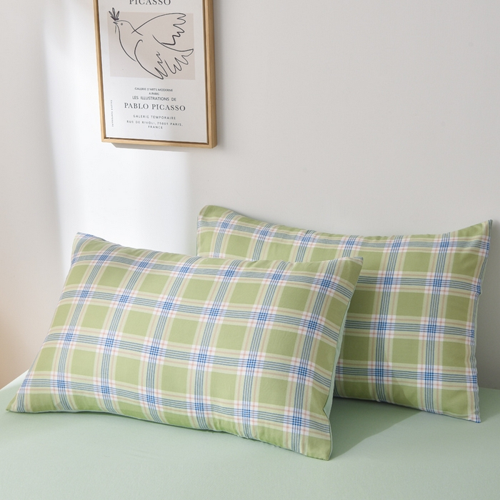 91家纺网 家纺一手货源 找家纺 玉清坊 2025新款色织水洗棉新疆棉花夏被【支持一件代发】 罗宾-绿