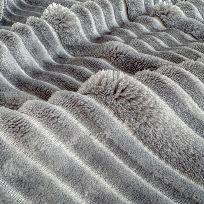 91家纺网 家纺一手货源 找家纺 潮邦创意家居2025新款云朵绒灰边舒绵云朵毯 灰边舒绵云朵毯-灰色