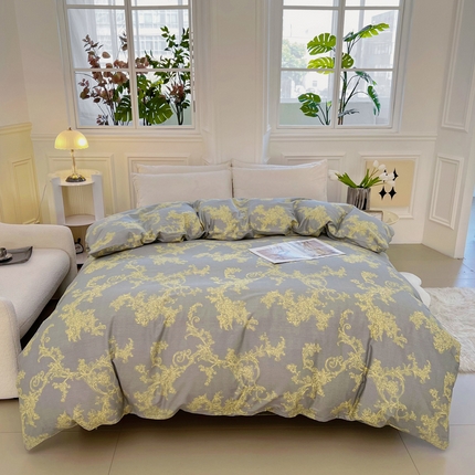 91家纺网 家纺一手货源 找家纺 锦罗绣 2025新款全棉13376印花套件单品单被套 法尔曼