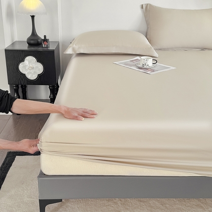 好阁家纺 2025新款进口LF级60S莱赛尔床笠两件套三件套 原色