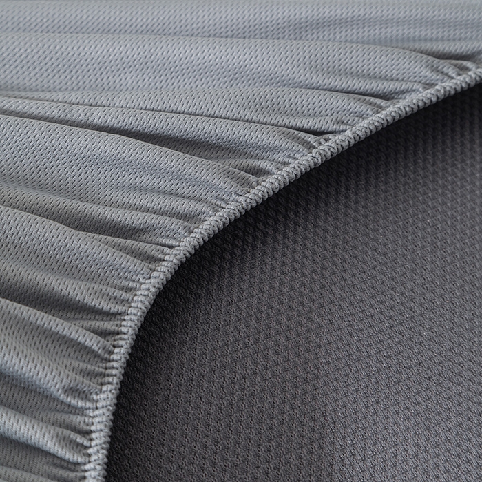 91家纺网 家纺一手货源 找家纺 鑫姿席业 2025新款A类凉感冰豆豆席 雅致床笠款-冰紫