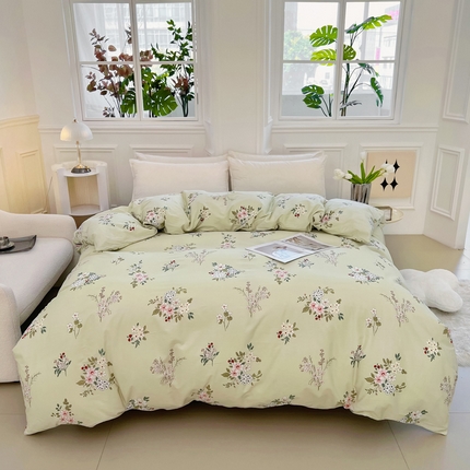 锦罗绣 2025新款全棉13376印花套件单品单被套 春日蜜糖