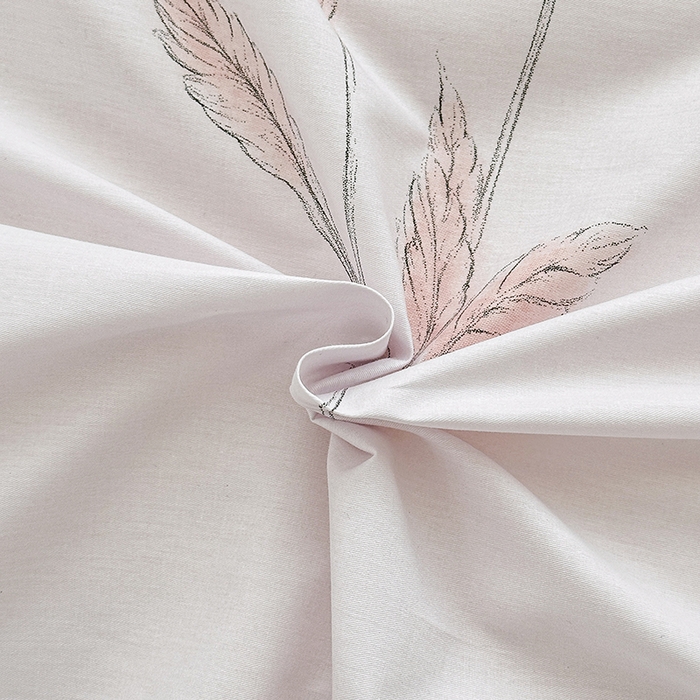 91家纺网 家纺一手货源 找家纺 锦罗绣 2025新款全棉13376印花套件单品单被套 小思绪-粉