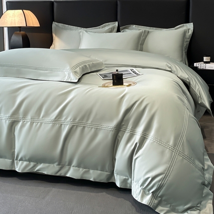 水云缦 2025新款全棉埋绳款四件套-保罗款 保罗款天青色