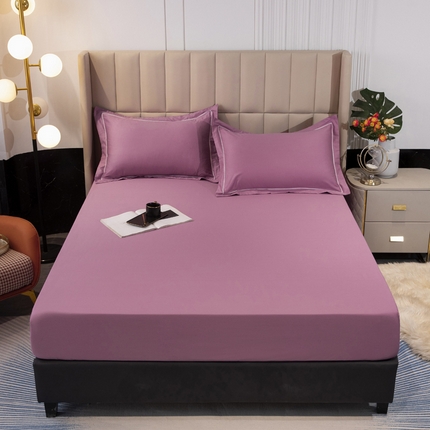 91家纺网 家纺一手货源 找家纺 （总）锦罗绣 2025新款全棉13376印花套件单品纯色系列单床笠