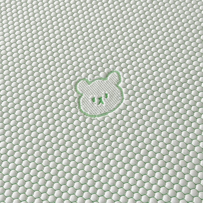 91家纺网 家纺一手货源 找家纺 爱洛家纺 2025新款凉感丝豆豆四件套床裙席 水绿小熊