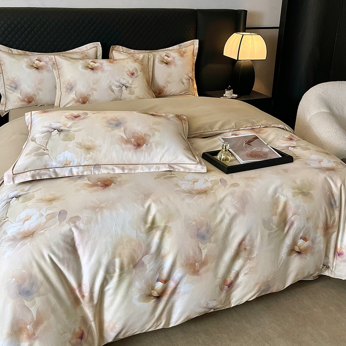 91家纺网 家纺一手货源 找家纺 金纱玉纺家纺 2025新款全棉13376数码印花四件套（礼盒包装） 256A2