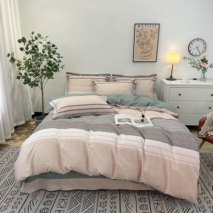 91家纺网 家纺一手货源 找家纺 （总）橙艺 2025新款春夏铂金全棉四件套第二波