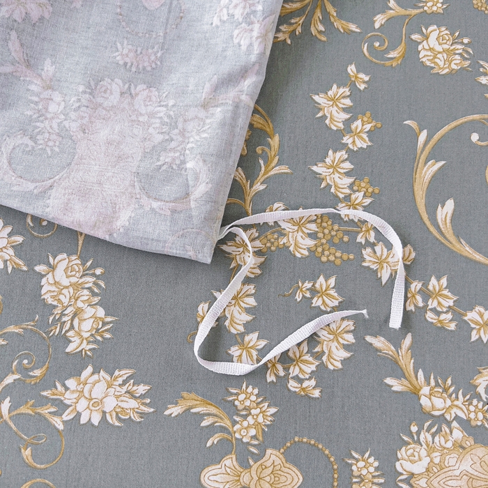 91家纺网 家纺一手货源 找家纺 锦罗绣 2025新款全棉13376印花套件单品单被套 波光花纹