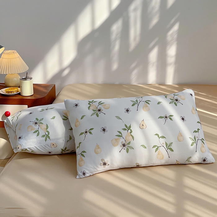 91家纺网 家纺一手货源 找家纺 简爱 2025新款A类针织棉大豆纤维夏被 杏雨梨云