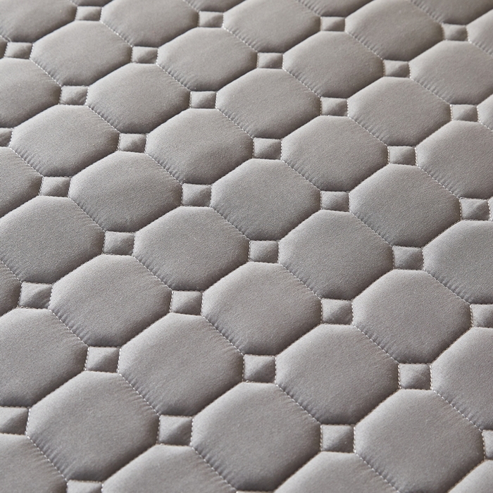 91家纺网 家纺一手货源 找家纺 迪乐妮 2025新款双面可用抑菌冰丝床褥爬爬垫-大床图 绅士灰