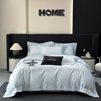 （总）安妮家居 2025新款全棉A类麦穗系列四件套