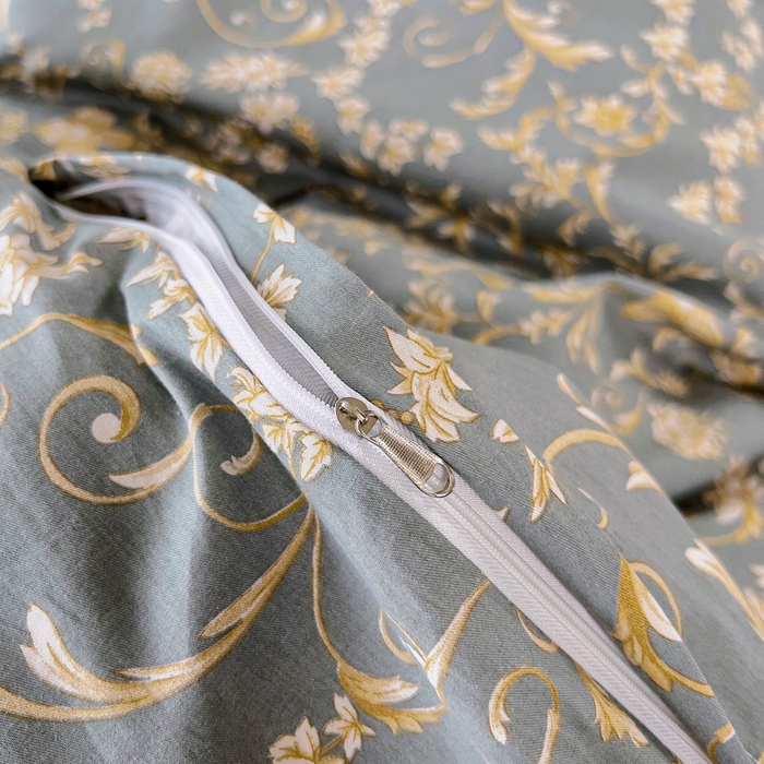 91家纺网 家纺一手货源 找家纺 锦罗绣 2025新款全棉13376印花套件单品 波光花纹