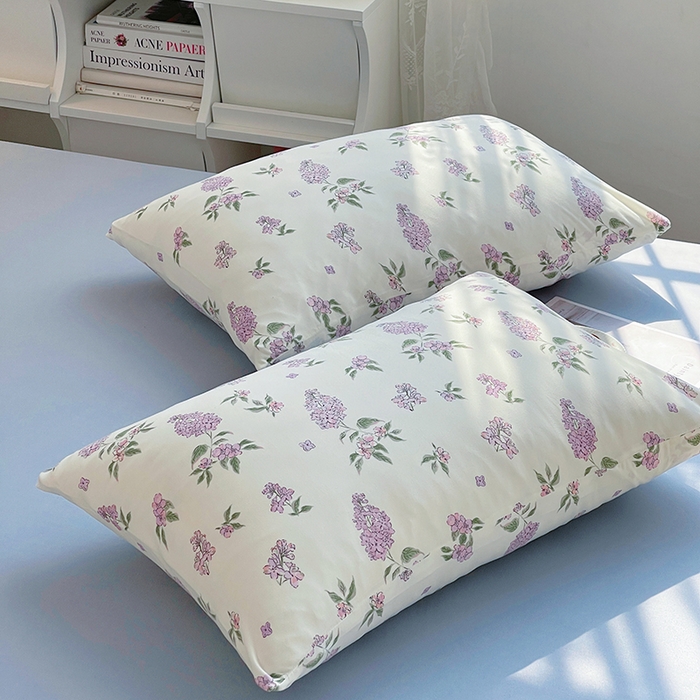 91家纺网 家纺一手货源 找家纺 简爱 2025新款A类针织棉大豆纤维夏被 紫藤花语