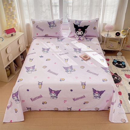 91家纺网 家纺一手货源 找家纺 （总）名兮家居 2025新款全棉纯棉经典小版奥特曼三丽鸥床单【含防伪标】