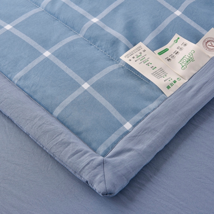 91家纺网 家纺一手货源 找家纺 玉清坊 2025新款色织水洗棉新疆棉花夏被【支持一件代发】 布丁大格