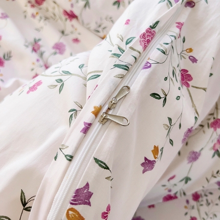 锦罗绣 2025新款全棉13376印花套件单品单被套 月婉花庭