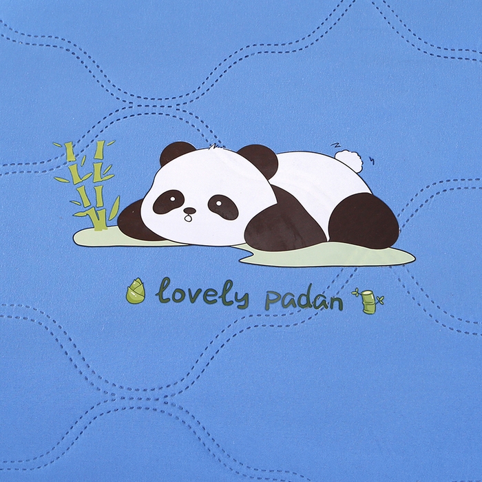 91家纺网 家纺一手货源 找家纺 爱洛家纺 2025新款熊猫超声波夏凉被被子被芯 熊猫蓝-夏被