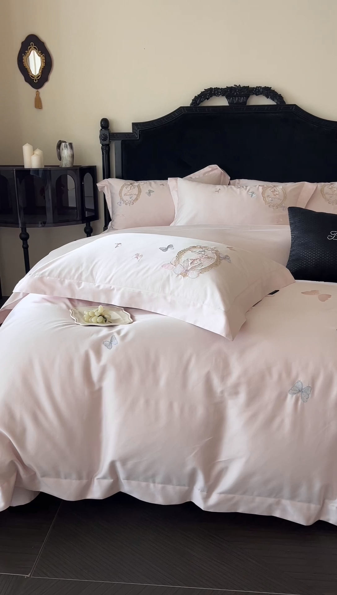 91家纺网 家纺一手货源 找家纺 馨蕊XR-2025春夏新品高奢典藏长绒棉系列-棉花棠 棉花棠-蔷薇粉