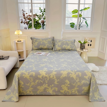 锦罗绣 2025新款全棉13376印花套件单品单床单 法尔曼