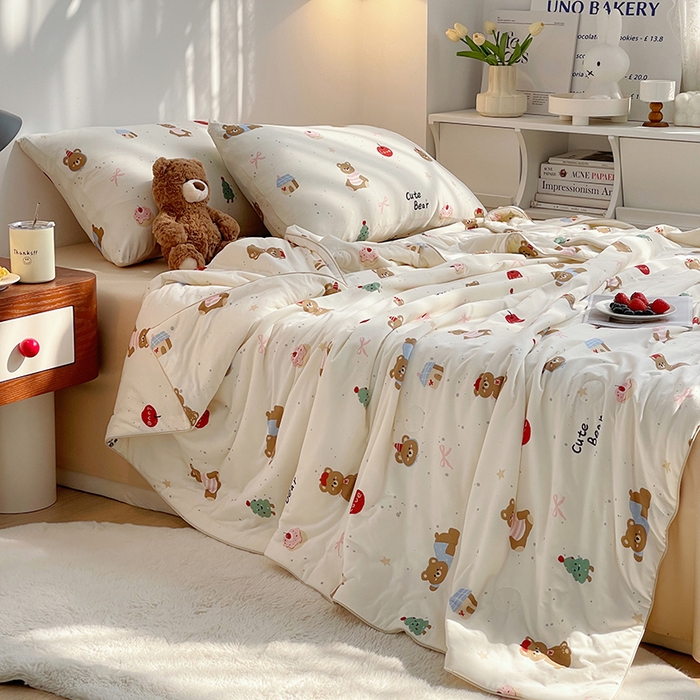 91家纺网 家纺一手货源 找家纺 （总）简爱 2025新款A类针织棉大豆纤维夏被