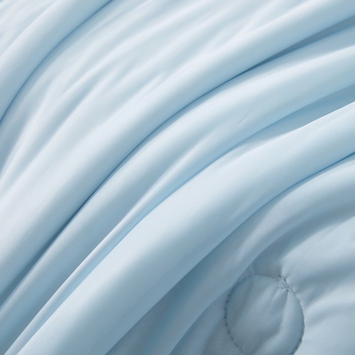 91家纺网 家纺一手货源 找家纺 迪乐妮 2025新款云母凉感夏凉被 天空蓝