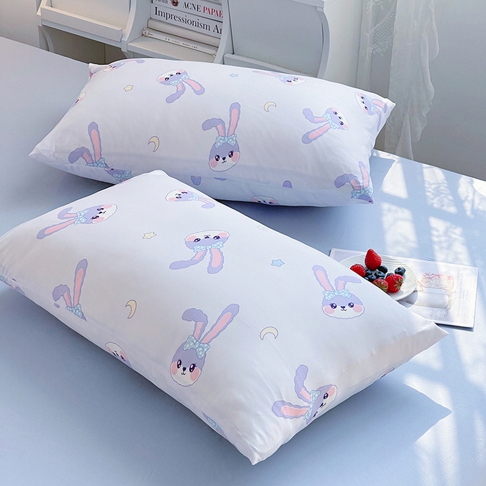 91家纺网 家纺一手货源 找家纺 简爱 2025新款A类针织棉大豆纤维夏被 紫紫兔