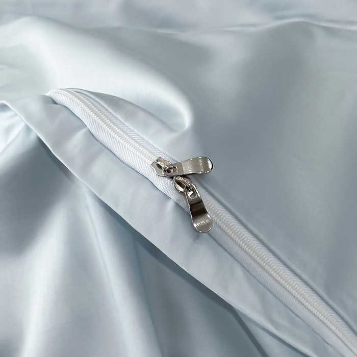 91家纺网 家纺一手货源 找家纺 安妮家居 2025新款全棉A类麦穗系列四件套 麦穗-浅蓝