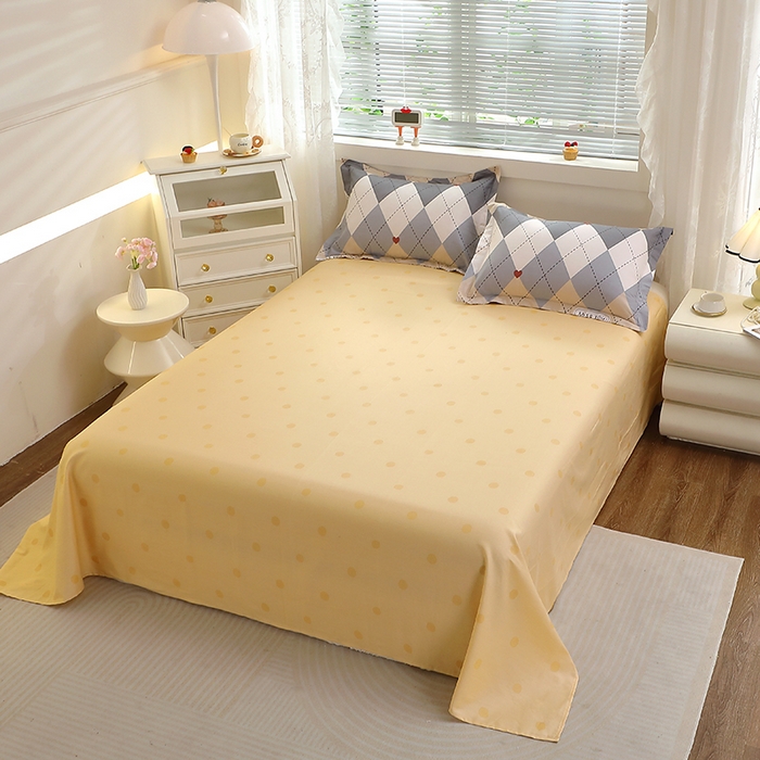 91家纺网 家纺一手货源 找家纺 （总）牧笛缘家纺 2025新款全棉12868单床单