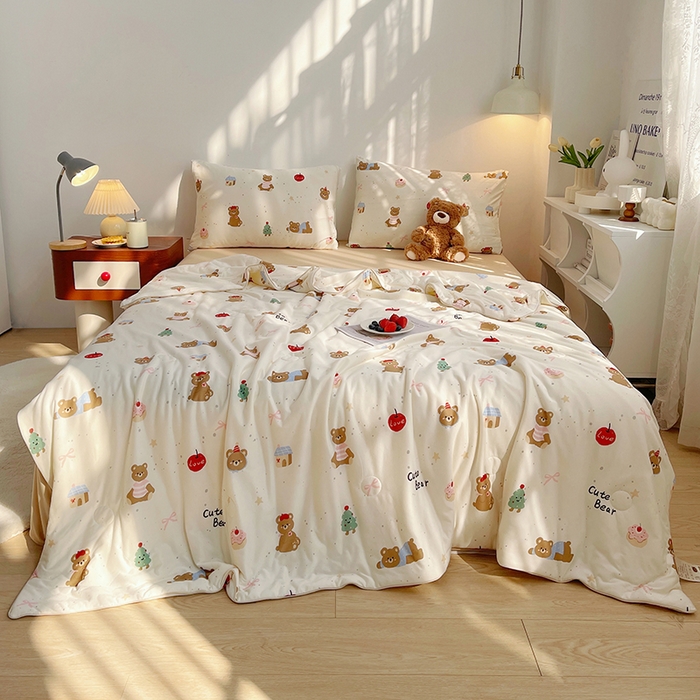 91家纺网 家纺一手货源 找家纺 （总）简爱 2025新款A类针织棉大豆纤维夏被