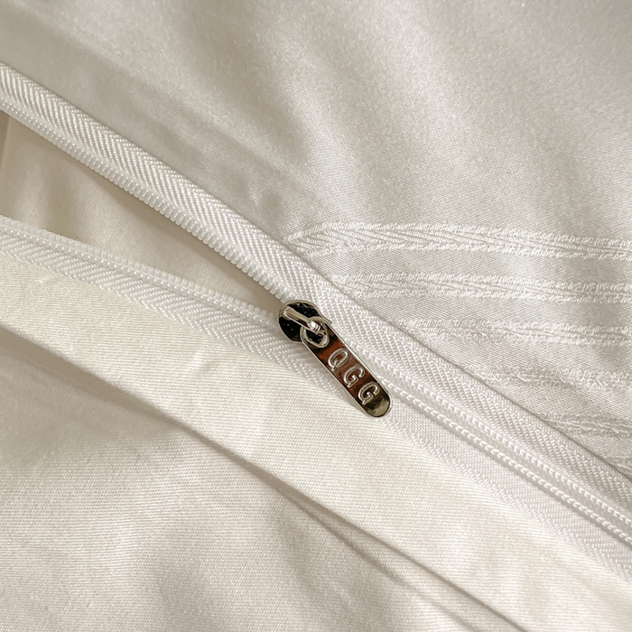 91家纺网 家纺一手货源 找家纺 琪格格纺织 2025春夏新款莱赛尔天丝四件套 莱赛尔 苏乡珠光白