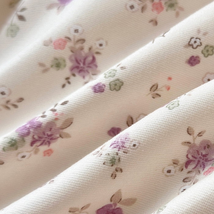 91家纺网 家纺一手货源 找家纺 人人爱 2025新款有氧针织棉双层纱床盖款四件套 雷拉小姐