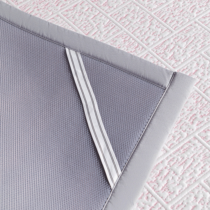 91家纺网 家纺一手货源 找家纺 鑫姿席业 2025新款A类凉感冰豆豆席 雅致床席款-冰粉